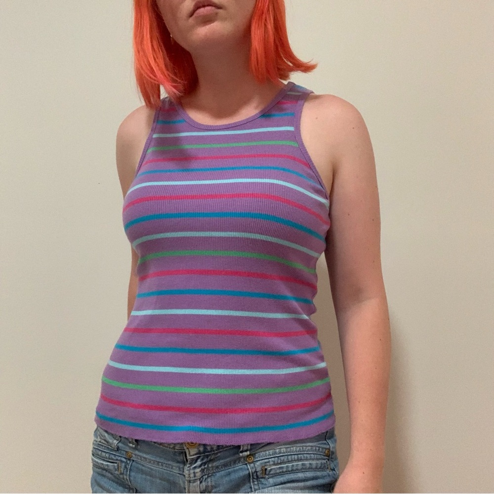 Route 66 Striped Tank Top